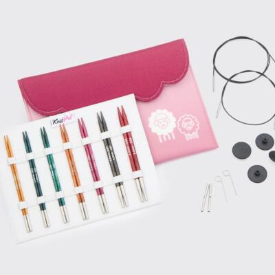 KnitPro Dreamz Wood Midi austauschbares Stricknadel-Set