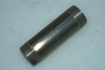2'' X 7'' STAINLESS STEEL (316) Threaded NPT Pipe Nipple, Sch 40, NEW