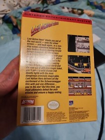 Last Action Hero (Nintendo NES) Box & Game Cart! Excellent Condition! Very RARE!