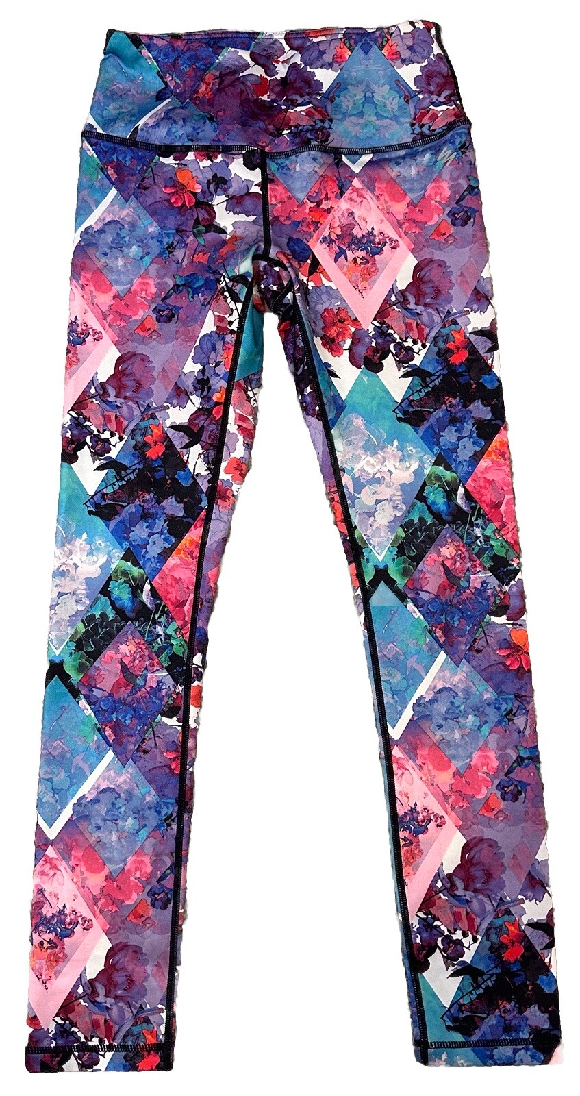 Nicole Miller Womens Multicolor Floral Print Activewear Leggings Size XS