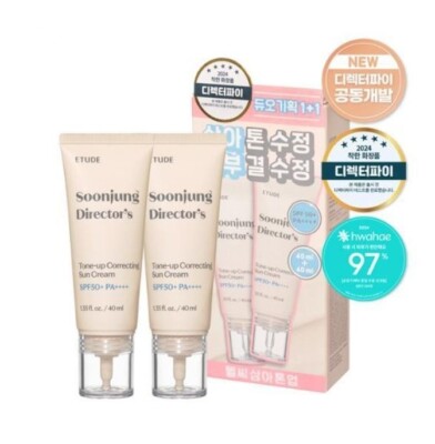 ETUDE SoonJung Director's Tone-up Correcting Sun Cream 40ml+40ml Set
