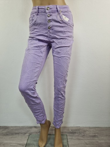 Karostar: TREND Boyfriend Baggy Jeans Hose 4 Farben Knopfleiste Gr. 38 - 48 - Bild 13 von 29
