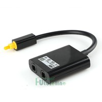 Us Dual Port Toslink Digital Optical Adapter Splitter Fiber Audio Cable 1 To 2 on sale Us Dual Port Toslink Digital Optical Adapter Splitter Fiber Audio Cable 1 To 2 on sale