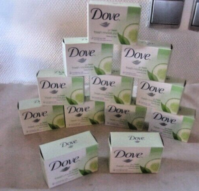 Dove Go Fresh Beauty Bar Cool Feuchtigkeit Gurke &grüner Tee 12 Stück Seife  OVP