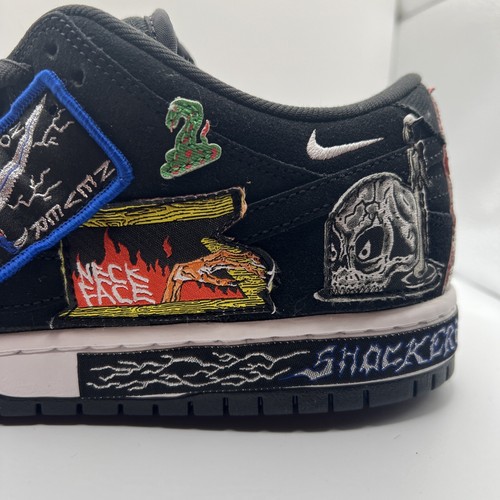 💀🔥Nike SB Dunk Low Pro QS Neckface Sneaker Größe 10 Herren mit Karton - Bild 20 von 21