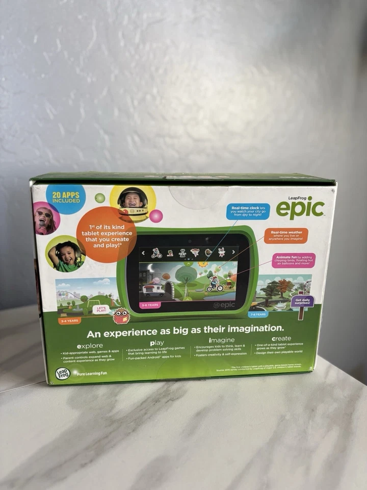Leap Frog Epic Academy Edition Kids Learning Tablet Wi Fi 16GB 7” - Image 4 of 4