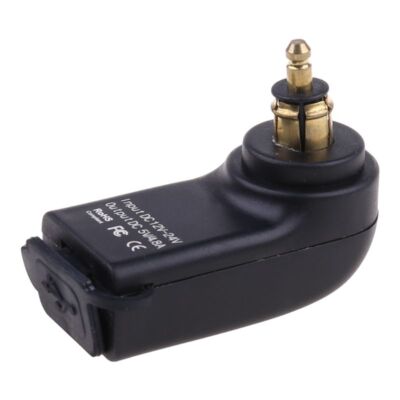 Waterproof Motorbike 12V Dual USB Charger Power Adapter Hella DIN Plug Socket