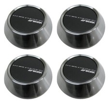 Set Of 4 Work Wheels Emotion High Center Caps Black For Zr10 T7r D9r Kiwami T5r Set Of 4 Work Wheels Emotion High Center Caps Black For Zr10 T7r D9r Kiwami T5r