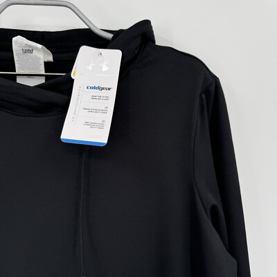 Under Armour Cold Gear Pullover Hoodie Sweatshirt XS Women's Black