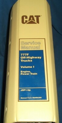 CAT CATERPILLAR 777F OFF HIGHWAY TRUCK SERVICE SHOP REPAIR BOOK MANUAL VOL 1 JRP