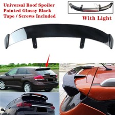 Universal Fit For Toyota Venza 2009-2015 Rear Roof Spoiler Wing Black Wlight