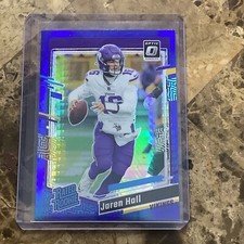 2023 Donruss Optic Jaren Hall Rated Rookie Blue Hyper Mega Box #270 Vikings B-19