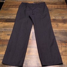 Vintage Pendleton Dress Pants Gray 16 Wool Flat Front High Rise
