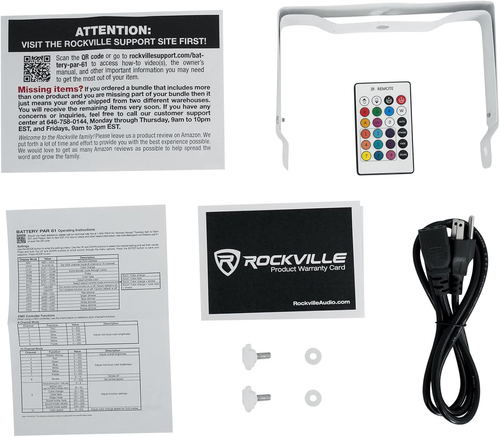 Battery PAR 61 White RGBWA+UV Rechargeable Stage Wash Light, DMX Control, Sound - Picture 7 of 11