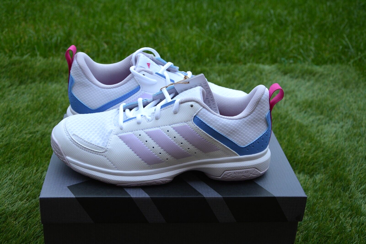 Women's Adidas Ligra Court Trainers Netball Volleyball Shoes New
