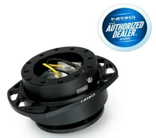 NRG STEERING WHEEL QUICK RELEASE WITH RACE HANDLE & HARDWARE SRK-257BK-BK
