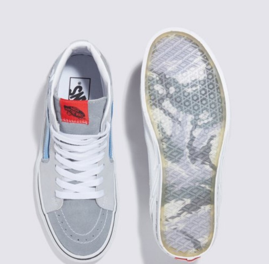 【VANS】VANS x AAPE SK8-HI BOLT GREY ★送料・関税込★ Vans X Aape SK8-Hi Bolt Grey Blue men's sneakers VN0A5JIVY31