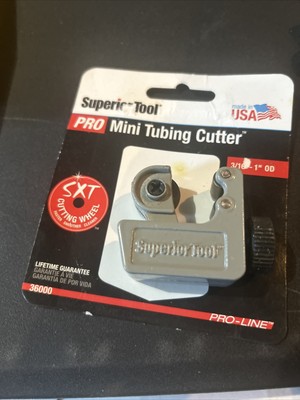 Superior Tool 36000 Heavy Duty Zinc Gray Tubing Cutter 3/16 to 1-1/8 Dia. in.