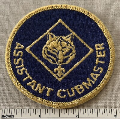 Cubmaster Position Patch Vintage ASSISTANT CUBMASTER Boy Scout Position Badge PATCH BSA Cub ...