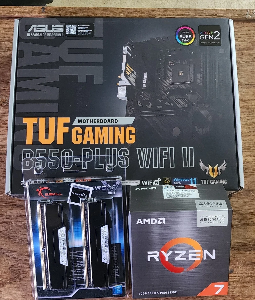 AMD Ryzen 7 5800X3D ASUS TUF B550 Plus WiFi II G.Skill Ripjaws