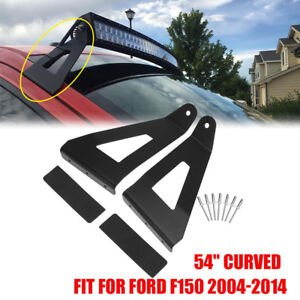 Light Bar Brackets for Ford 2004-2014 F-150 50/" 52/" LED Upper Windshield Mounts