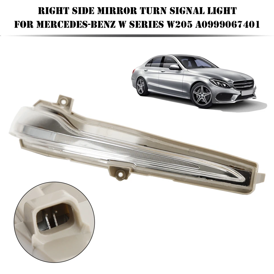 Right Side Mirror Turn Signal Light For Mercedes-Benz W Series W205 A0999067401 - Imagem 3 de 4
