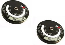 TWO PACK! Magnetic Wood Stove Pipe Fire place Heat Temperature Gauge Thermometer