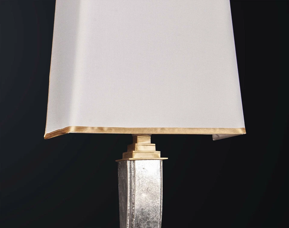 Applique classico in legno argento e ottone a 1 luce BGA 3171-a - Immagine 2 di 2