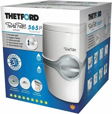 Thetford Porta Potti 565P Manual Flush Chemical Toilet - White for sale  online