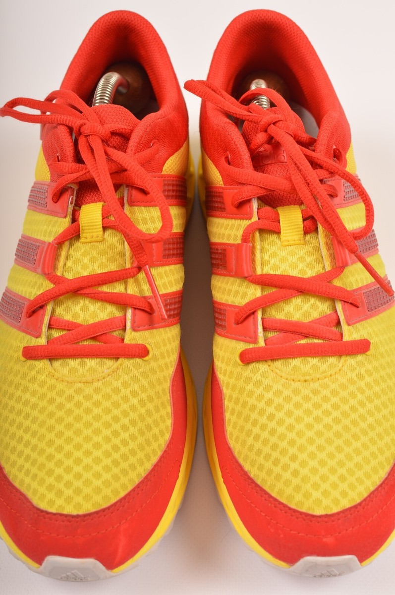 Adidas Mi Vintage Yellow/Red Running Sneakers Shoes L38162 Size US 10
