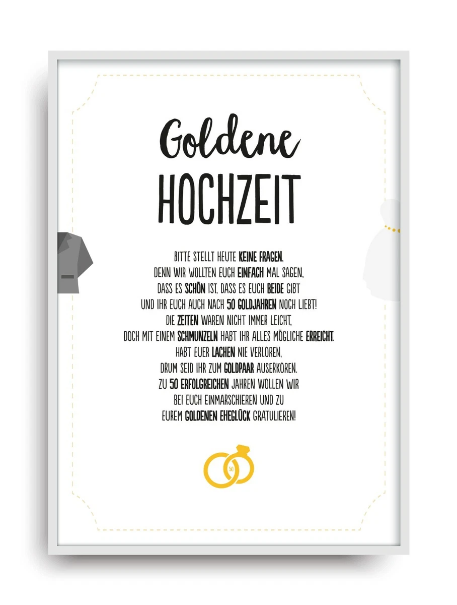 Fräulein zäh Post 50 hochzeitstag geschenk könnte sein wolle Oswald