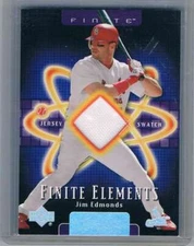 2003 Upper Deck Finite Elements Game Jersey #JE Jim Edmonds NM-MT MEM