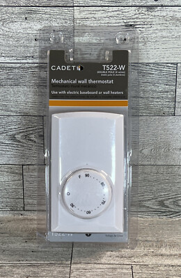 Cadet Double Pole 4-Wire Mechanical Wall Thermostat f/ Electric