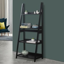Modena 4 Tier Wooden Ladder Storage Rack Display Stand Shelving Unit Bedroom