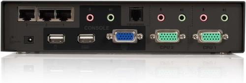 StarTech SV231USBAN 2Port USB KVMSwitch W/ Ethernet Switch, Audio & USB Hub - Picture 3 of 4