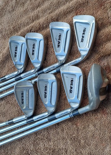 Golf beginner starting ser NICKLAUS BEAR 8 clubs irons wood , Stiff flex, right - Picture 2 of 11