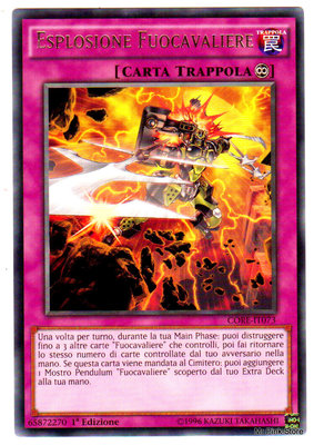 EXPLOSION FEUERRITTER CORE-IT073 Selten auf Italienisch YUGIOH