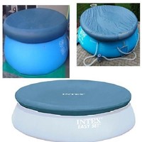 Intex Pool Cover Round Swimming Hot Tub Inflatable Ring Protect 15' Diameter Intex Pool Cover Round Swimming Hot Tub Inflatable Ring Protect 15' Diameter