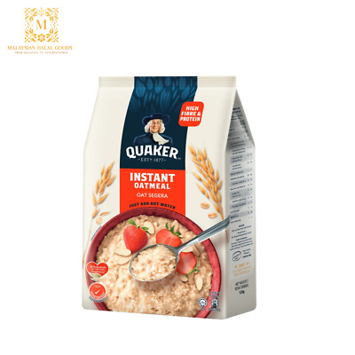 QUAKER Instant Oatmeal Softpack 1.2kg - Halal Certificate Malaysia
