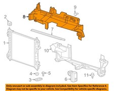 GM OEM 16-18 Spark Cooling Radiator Components-Upper Deflector 94531951
