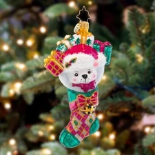 NEW Christopher RADKO 2024 Stocking Stuffer Ornament 1021381 POLAND Polar Bear