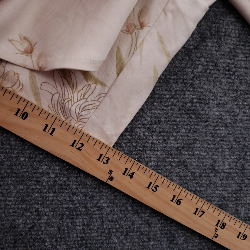 Izod Shorts Womens 10 Beige Floral Wrap Silk Waist Tie High Rise Tennis Golf - Image 4 of 4