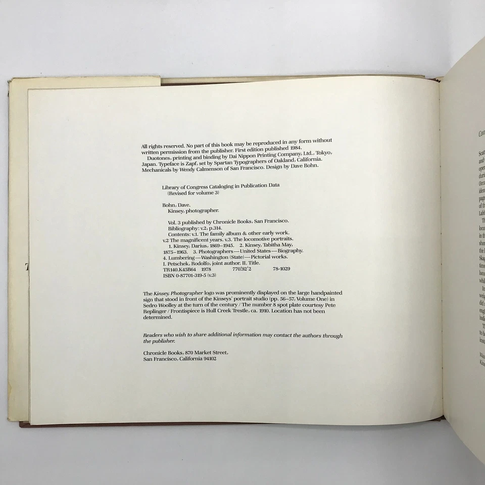 Kinsey Photographer: The Locomotive Portraits Volume 3 1988 Hardcover Book - Image 4 of 4