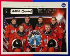 STS-115 MISSION CREW SIGNED AUTOGRAPH NASA LITHO INSCRIBED SCCS VERIFIED & BONUS