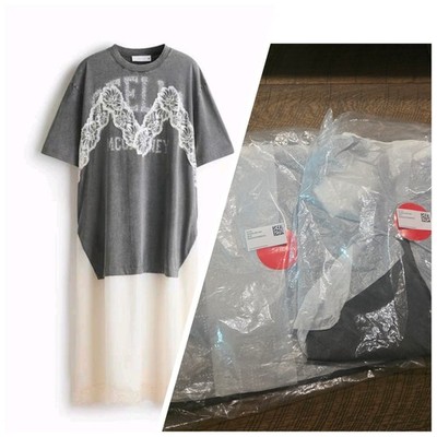  IN HAND Ready To Ship SZ S M STELLA MCCARTNEY H&M Lace Trimmed T Shirt Dress