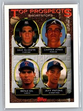 1993 Topps #529 Dave Silvestri / Chipper Jones / Benji Gil / Jeff Patzke TP