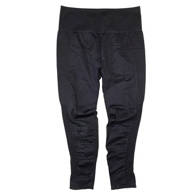 Fabletics Black Seamless High Waisted Mesh Leggings Womens Activewear Athleisure - Image 1 of 4