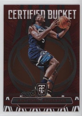 2024 Panini Totally Certified Bucket Mirror Red 87/99 Anthony Edwards #15 06od