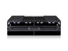 ICY DOCK 4 Bay 2.5 SAS/SATA SSD/HDD Tool Free Mobile Rack for 5.25" Bay  Flexid