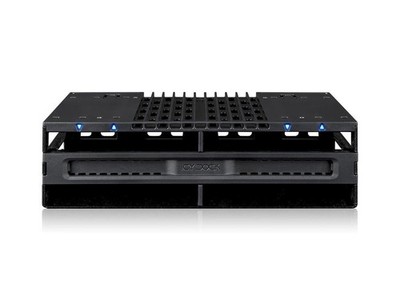 ICY DOCK 4 Bay 2.5 SAS/SATA SSD/HDD Tool Free Mobile Rack for 5.25'' Bay | Flexid